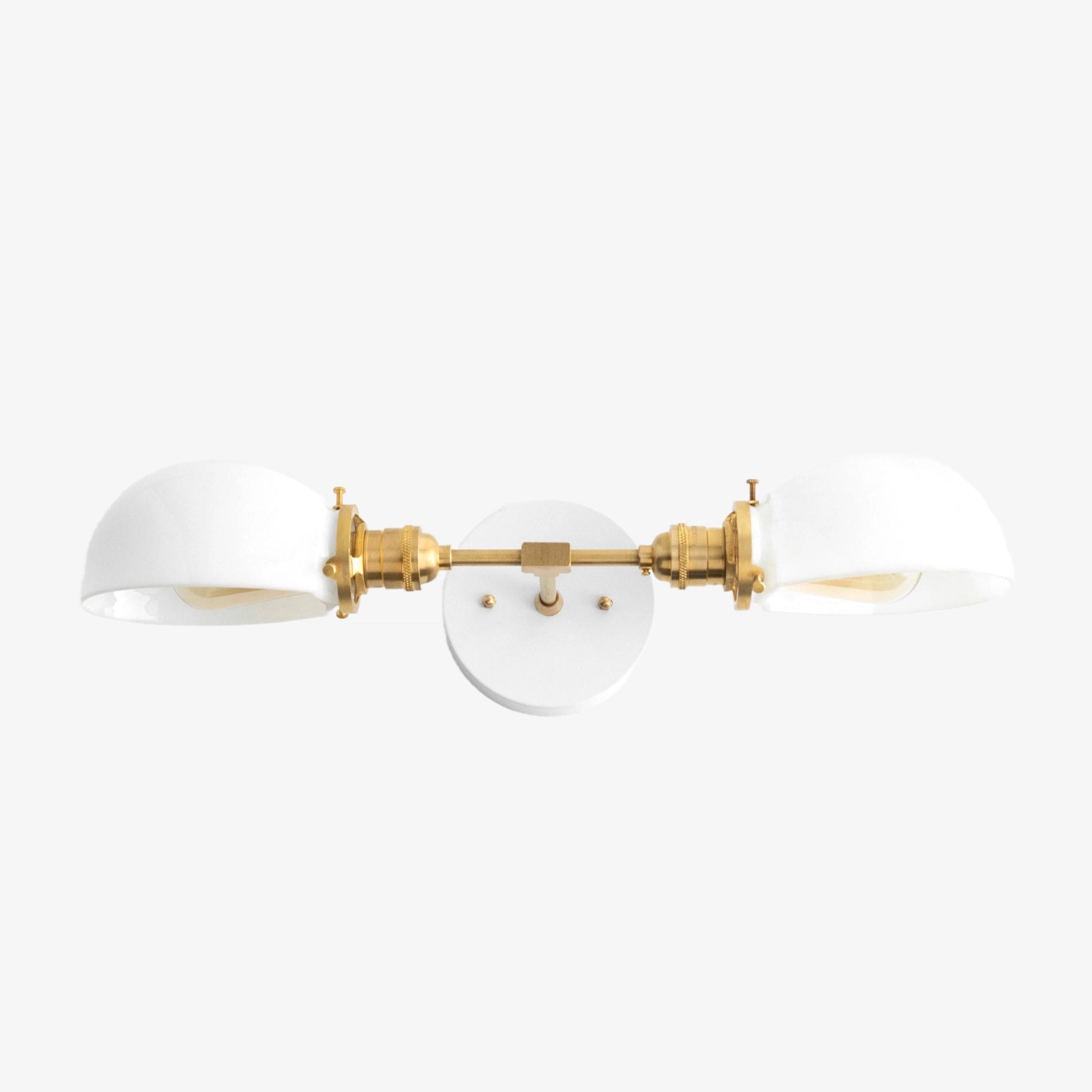 Luminara Luxury Opal Glass Dual Vanity Fixture – Multi Finish Wall Sconce for Mirror Lighting