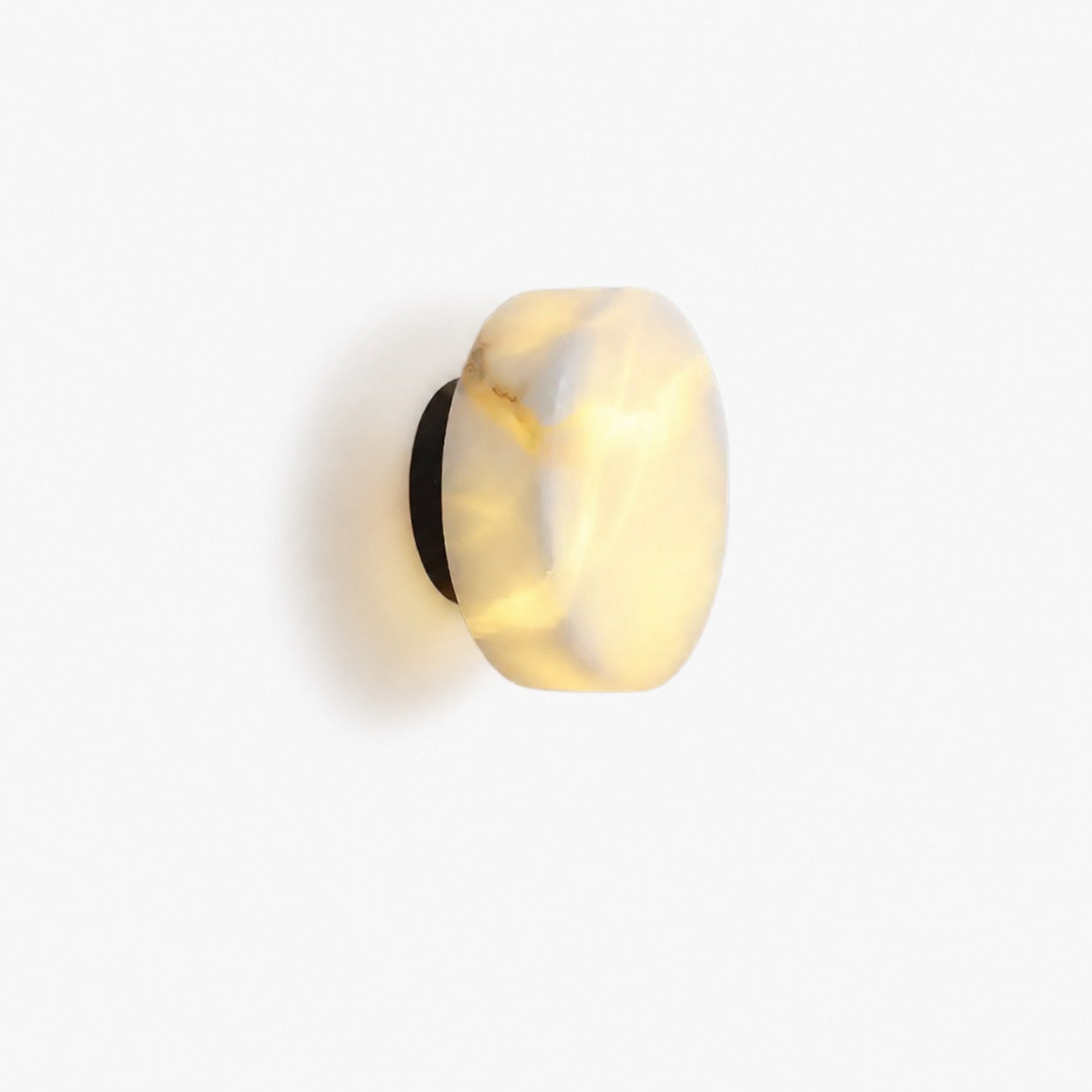 Cylindrical Alabaster Wall Lamp