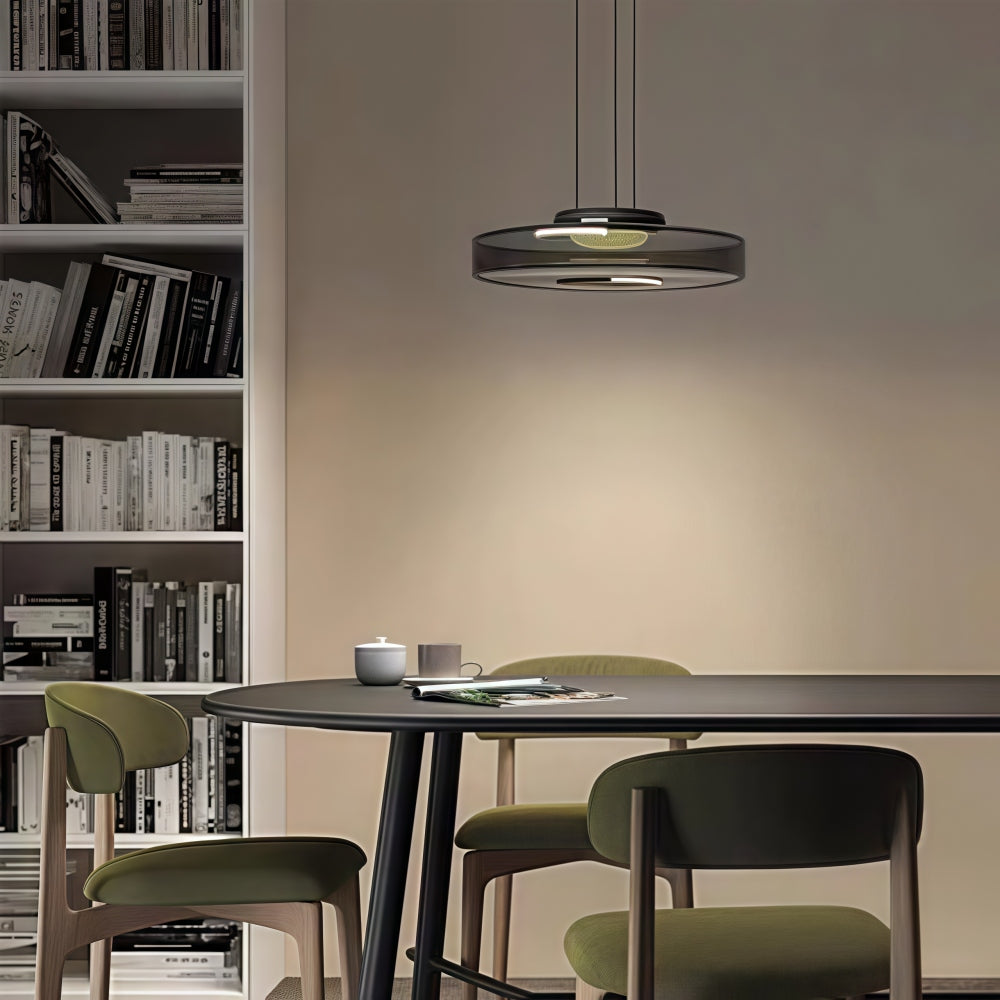 Green Glass Pendant Light - Nordic Levels Series Hanging Light