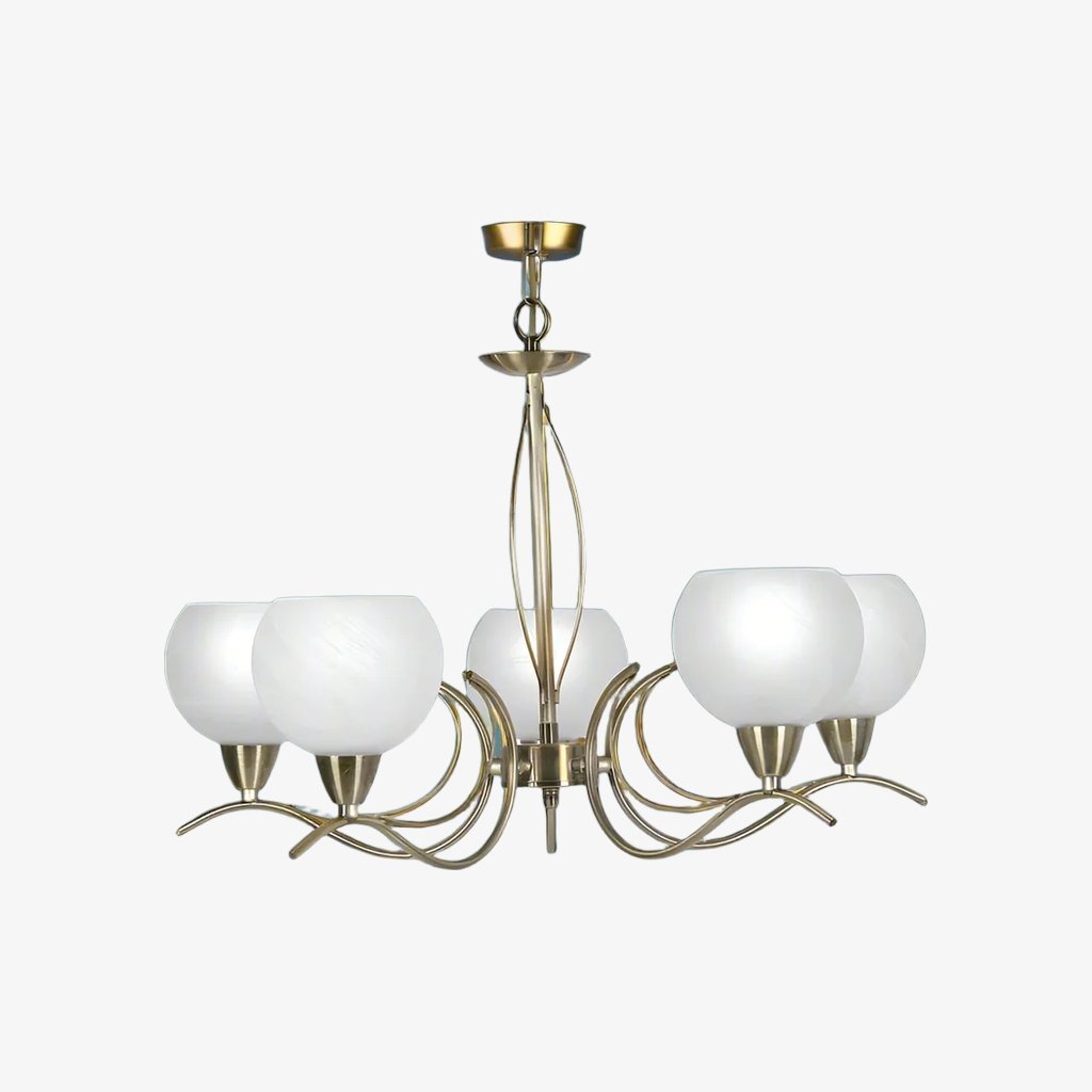 Armicora Multiple Lights Antique Chandelier – Elegant Metal Finish for Dining Rooms or Living Areas