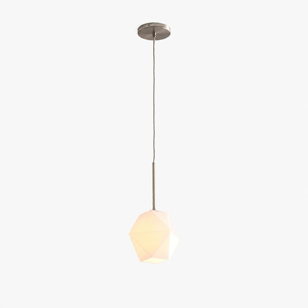 Talvior Faceted Pendant Light – Adjustable Glass Light Fixture
