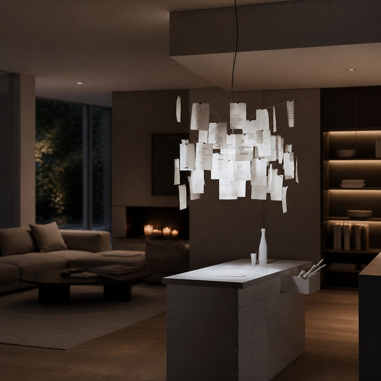 Renée Creative Picture Pendant Light Art Deco Bedroom Living Room