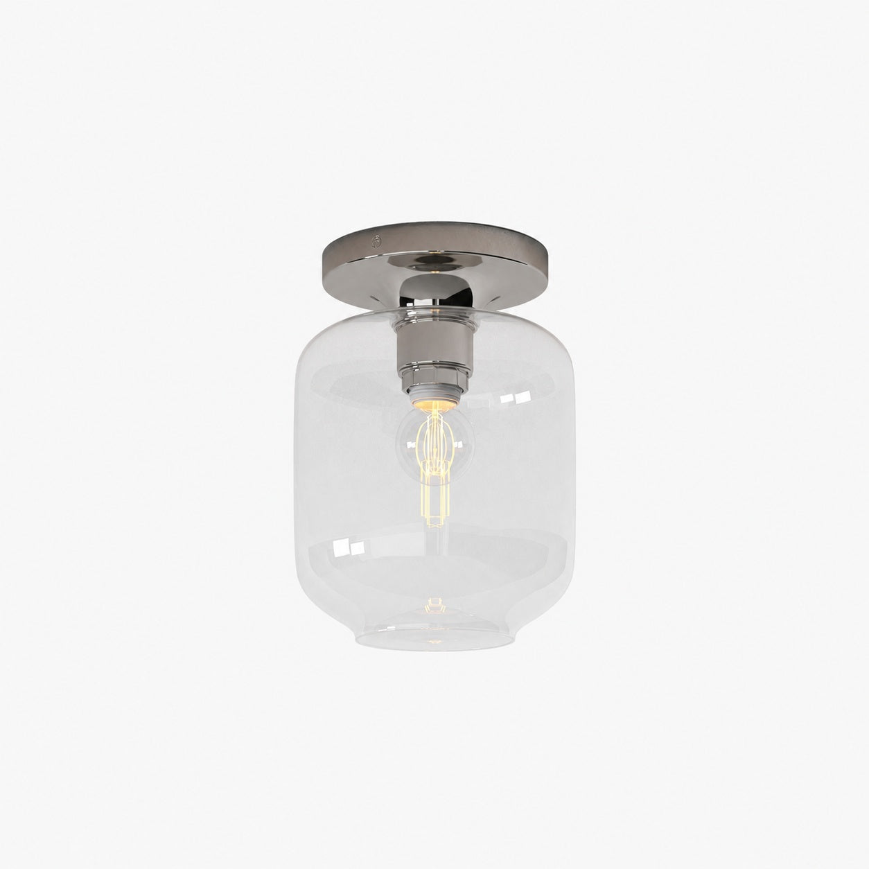 Lumivelle Sculptural Flush Mount Light – Modern Glass Ceiling Lamp