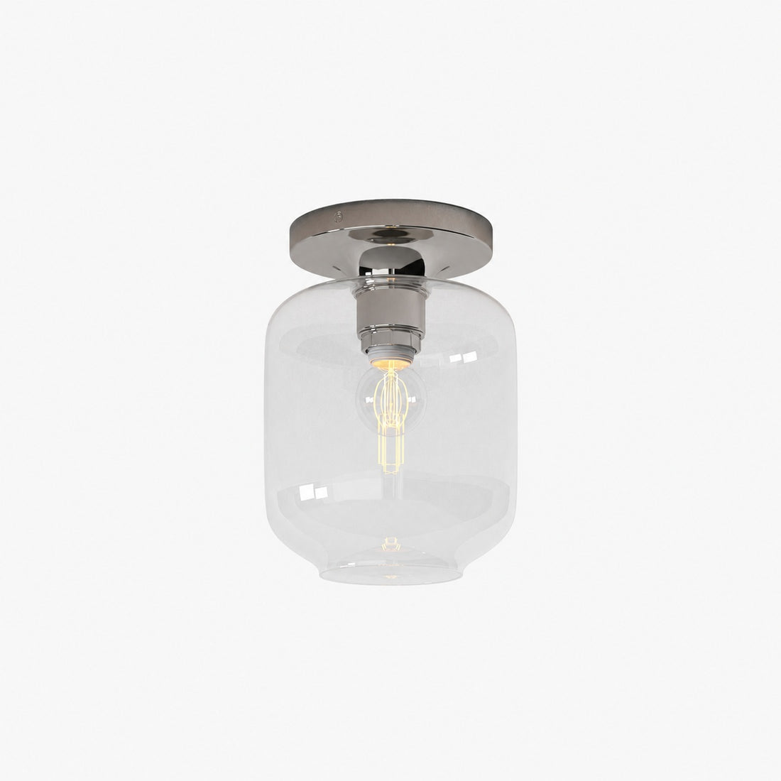 Lumivelle Sculptural Flush Mount Light – Modern Glass Ceiling Lamp