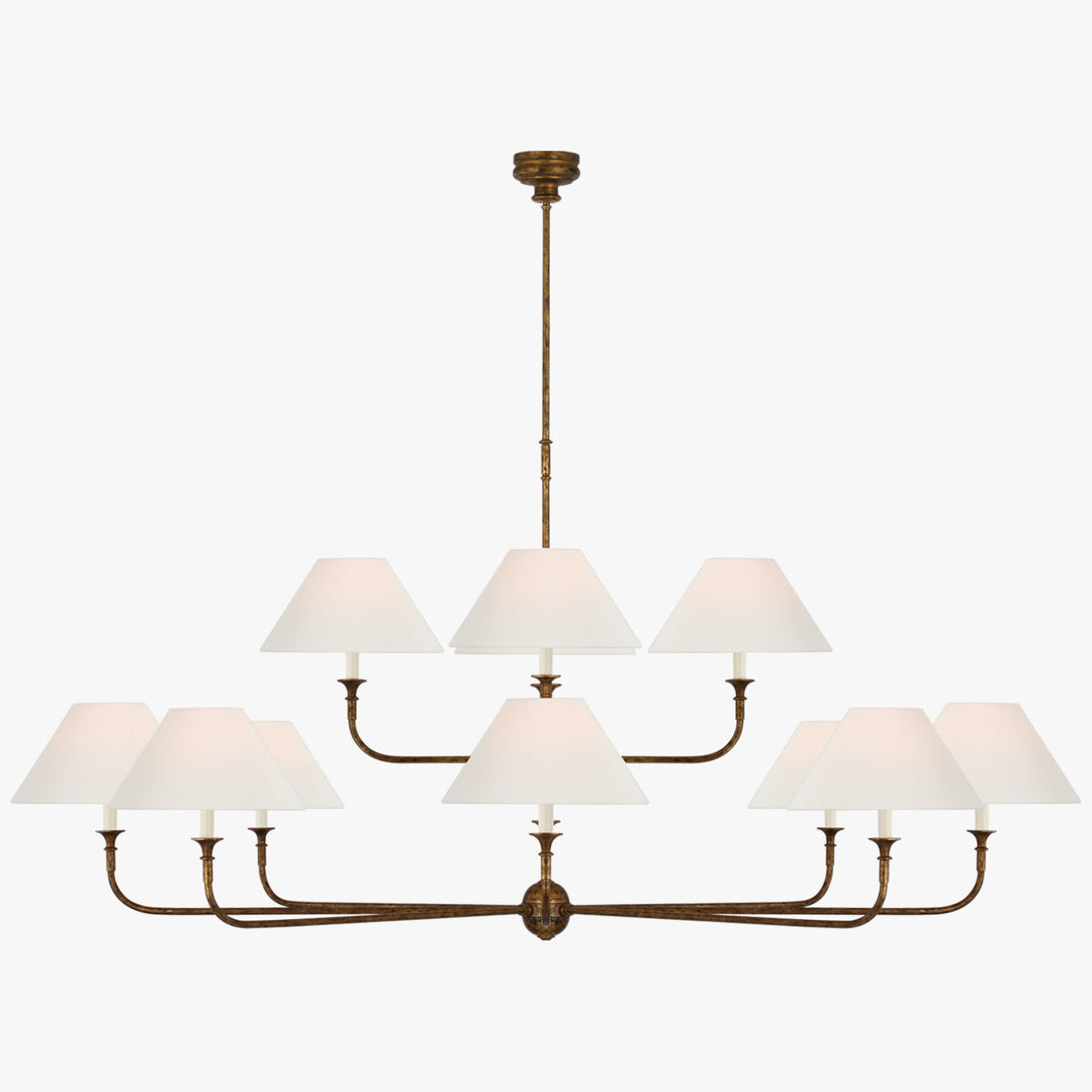 Piaf Grande Modern Industrial Metal Chandelier