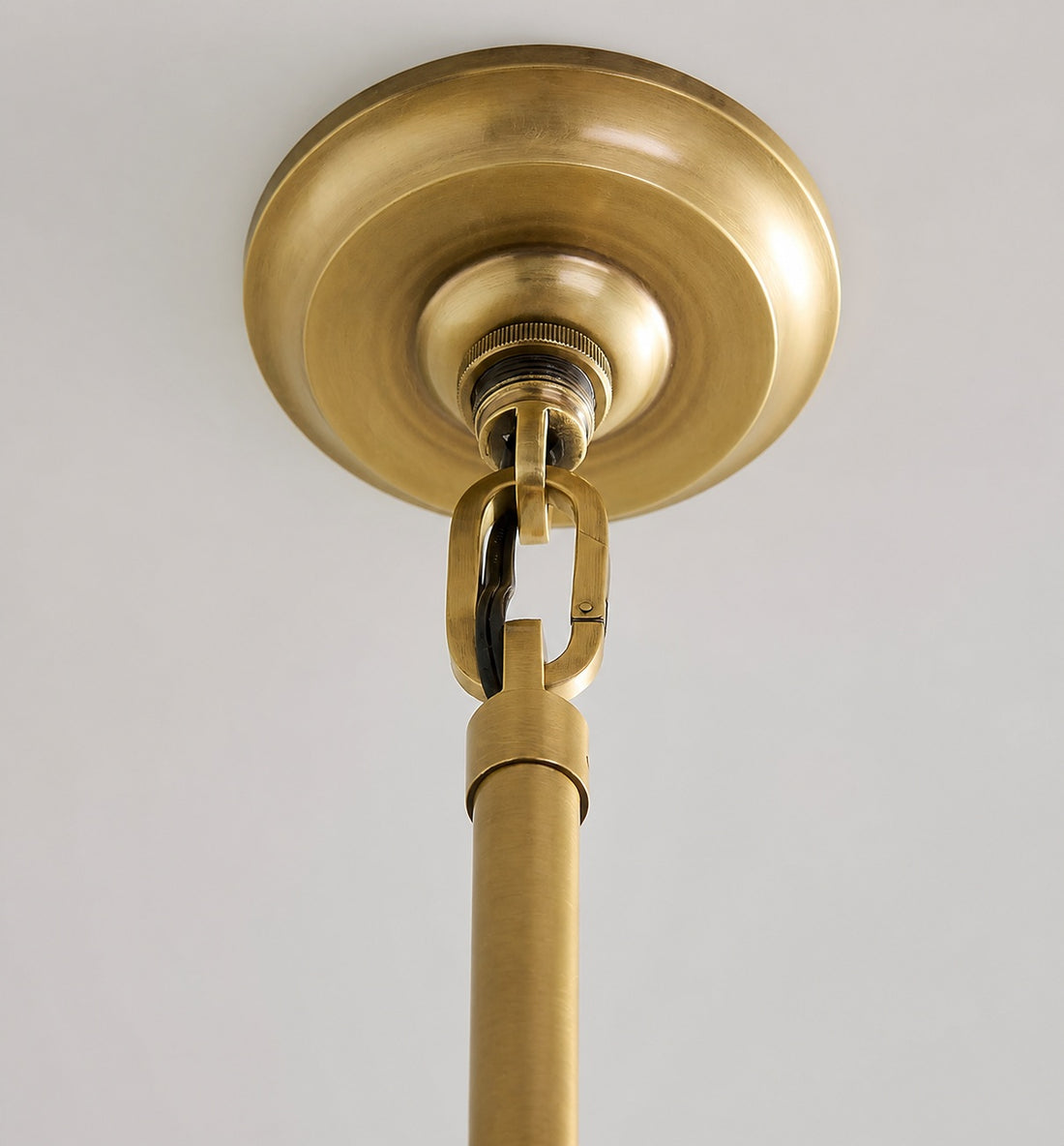 Sevra Cascading Glass Disc Pendant Light - Metal Vintage Brass Finish Fixture