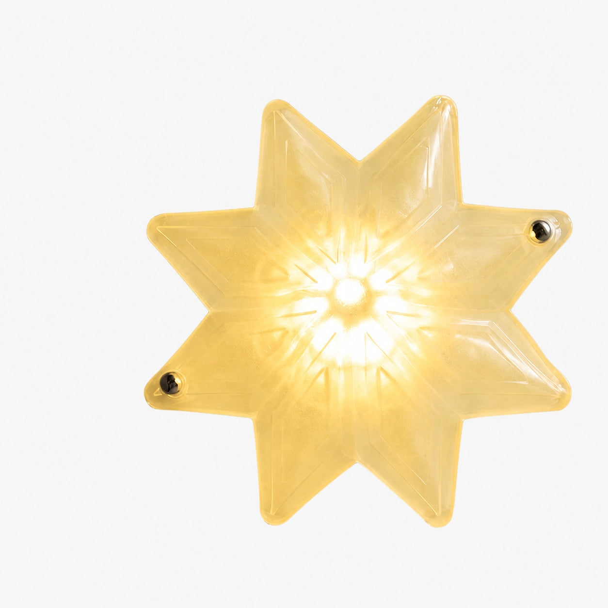 Art Deco Star Ceiling Lamp – Frosted Glass Fixture for Hallway & Entryway – Astris Ceres