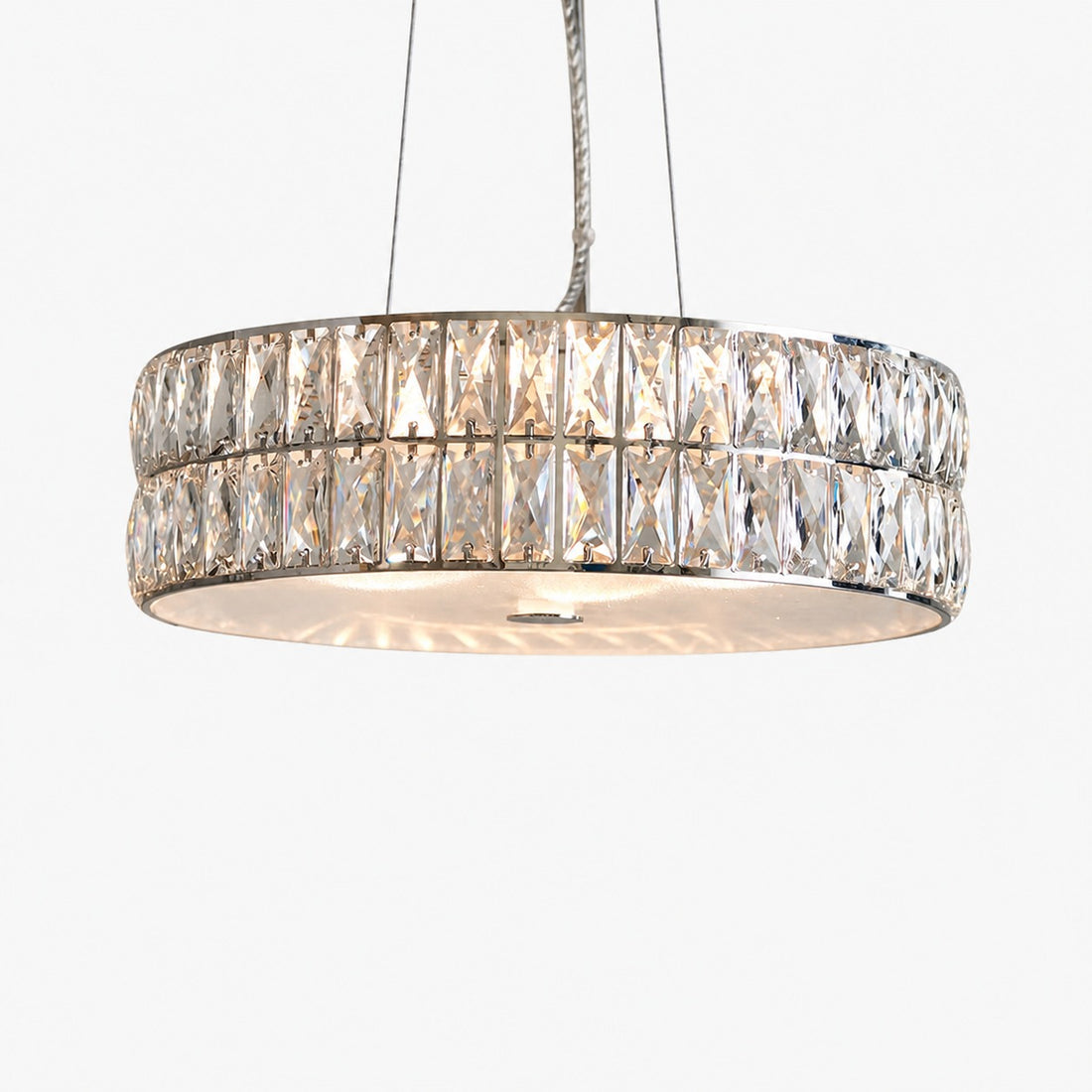 Glomara Style Geometric Crystal Pendant Light – Glamorous Dining Room Centerpiece