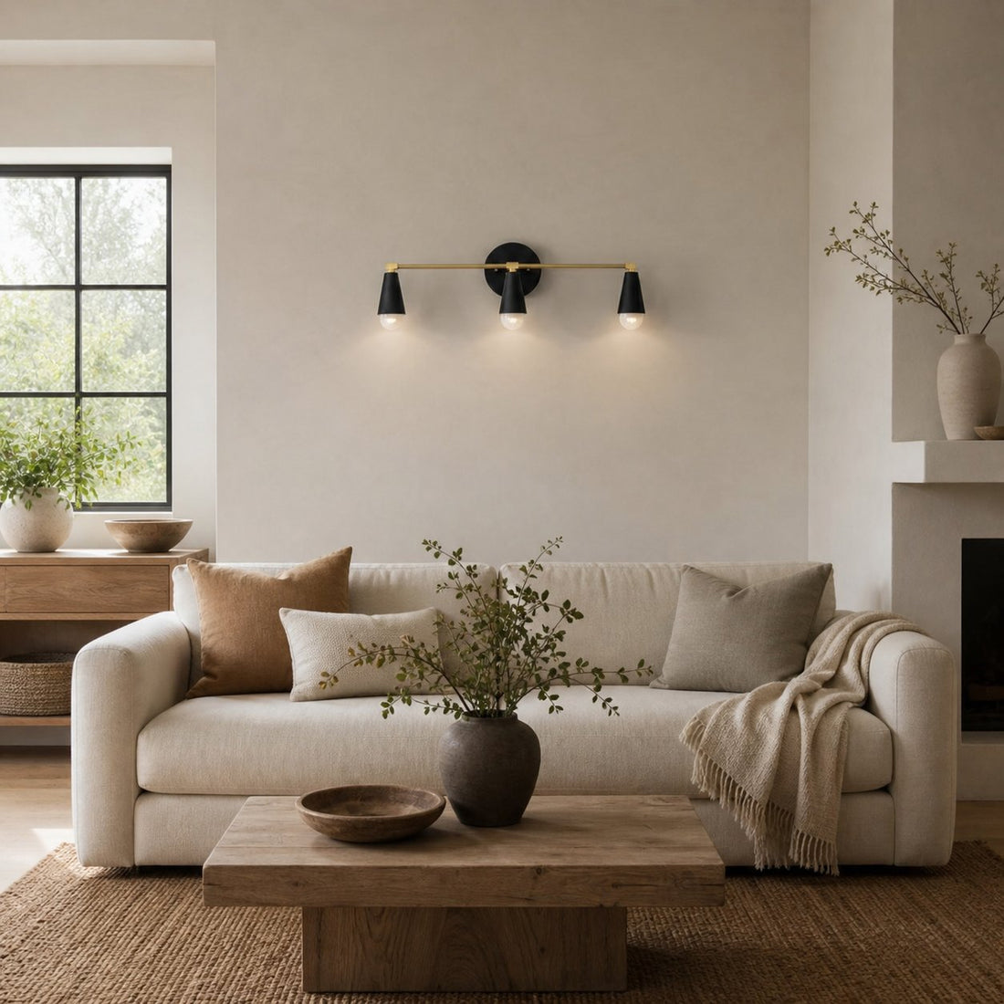 Pyralis Cone 3 Light Vanity Light - Modern Sconce