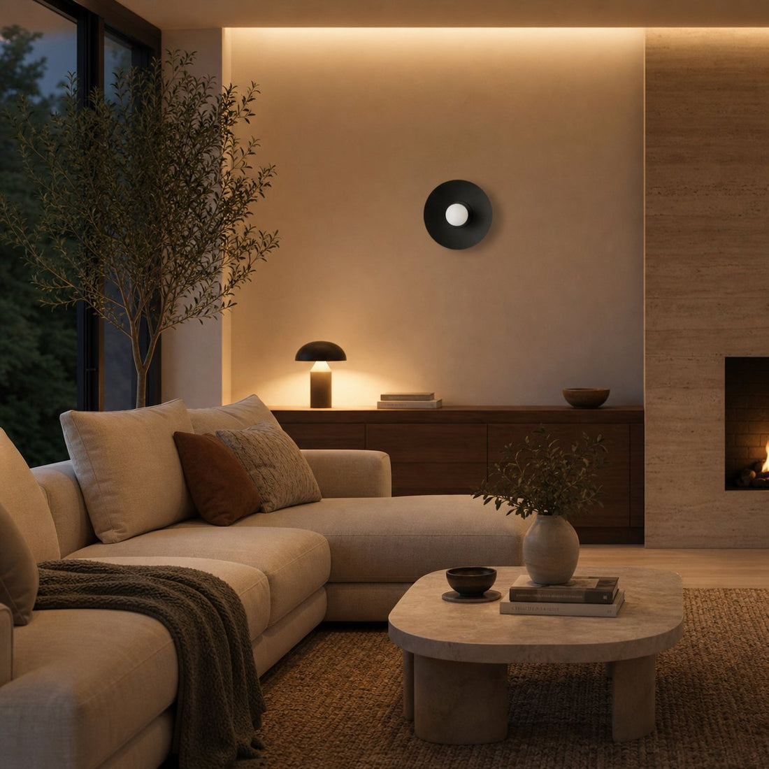 Radiro Globe Brass and Black Wall Light - Minimalist Scandinavian Sconce
