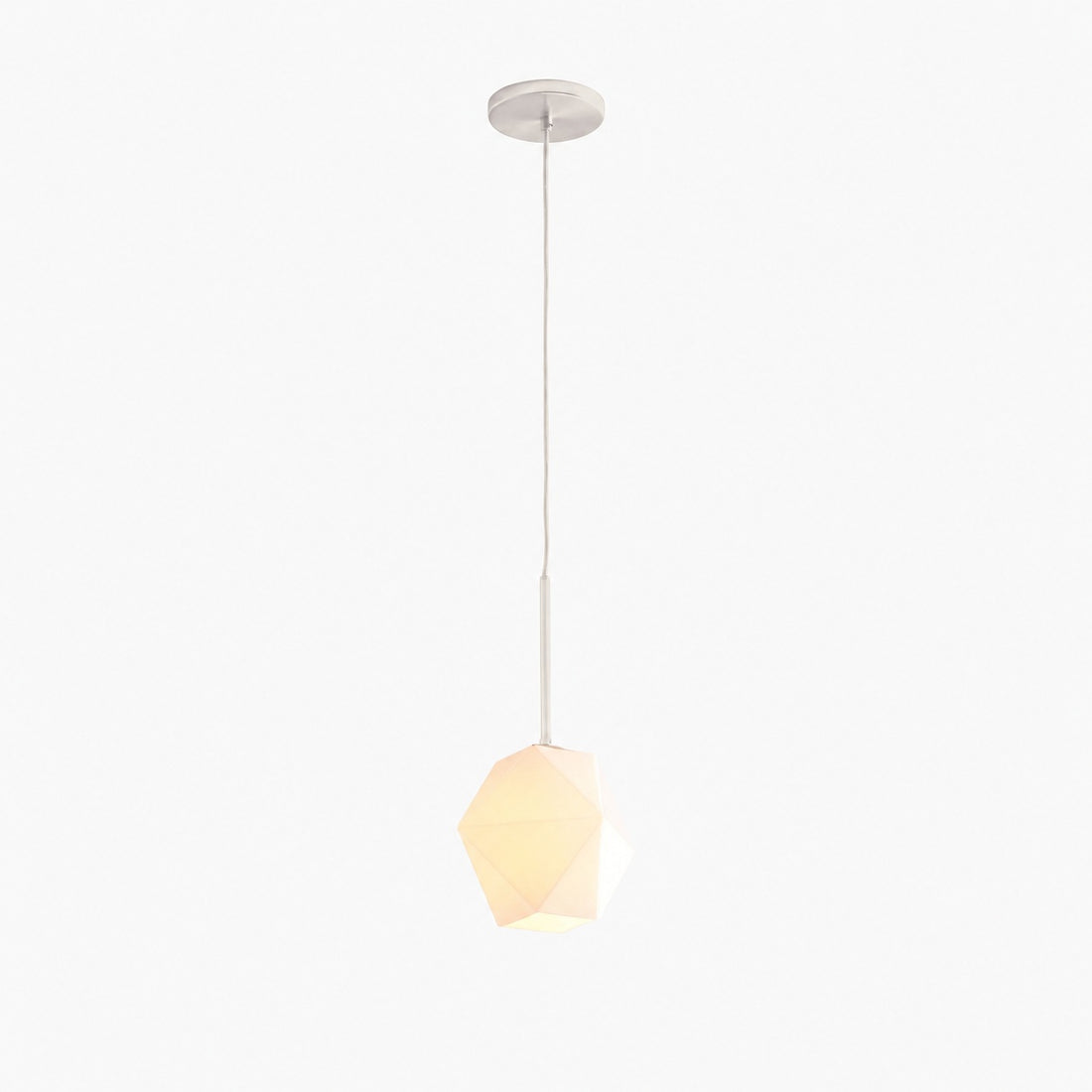 Talvior Faceted Pendant Light – Adjustable Glass Light Fixture