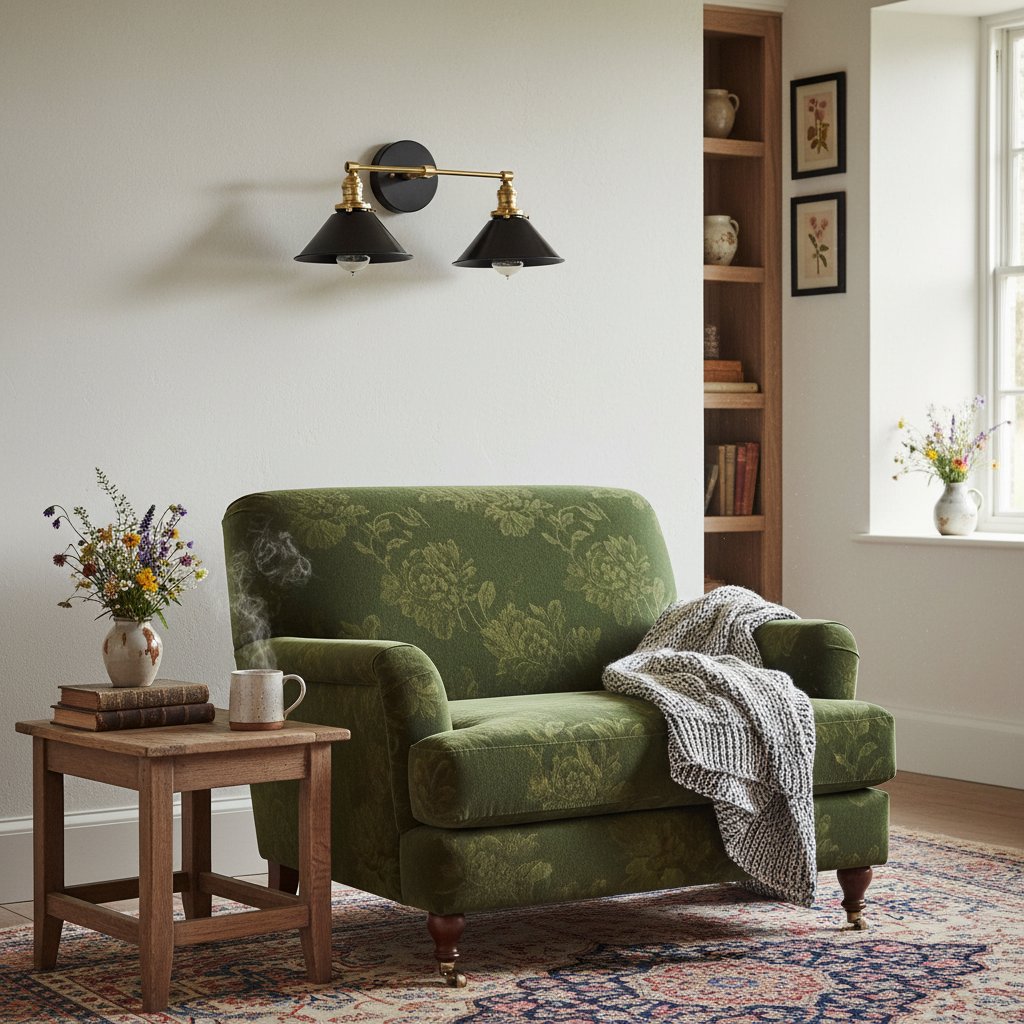 Conique Metal Dual Black Sconce with Cone Shades - Industrial Vanity Wall Light for Mirror