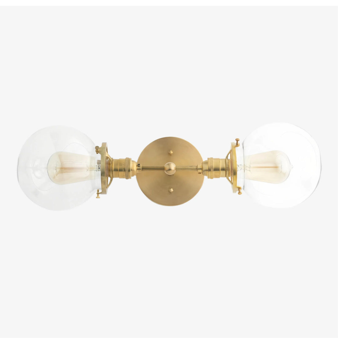 Lumio Globe Industrial Vanity Lighting- Modern Double Globe Wall Light