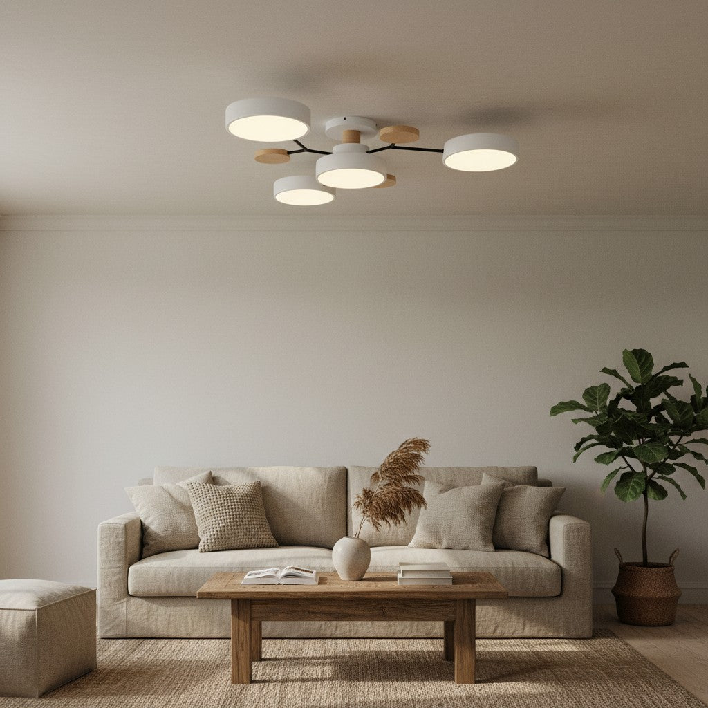 Celos Diffused LED Orb Ceiling Fixture - Stylish Indoor Lighting for Islands and Nooks