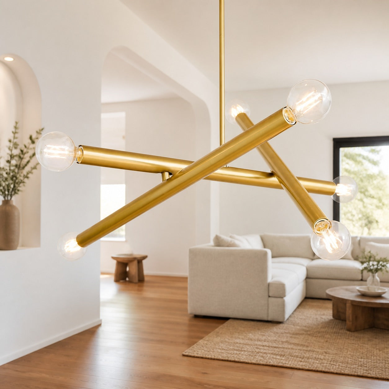 Borvia Adjustable Chandelier - Modern Trace Light with Flexible Arms