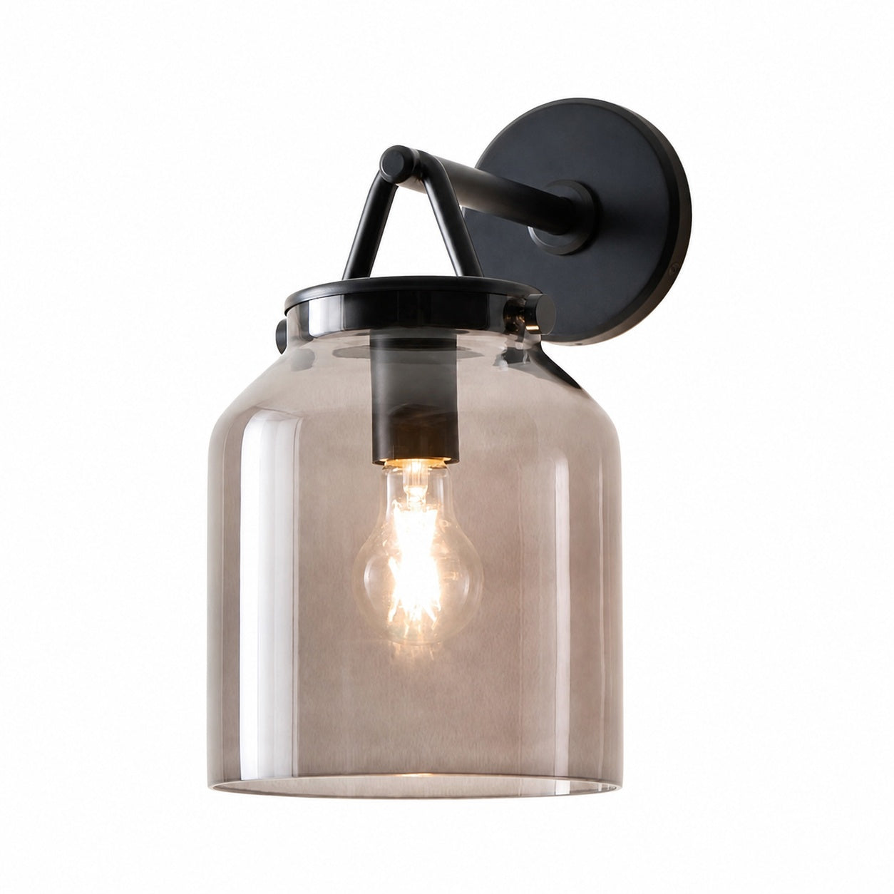 Hanton Minimalist Outdoor Wall Light - Matte Metal Industrial Sconce for Modern Spaces