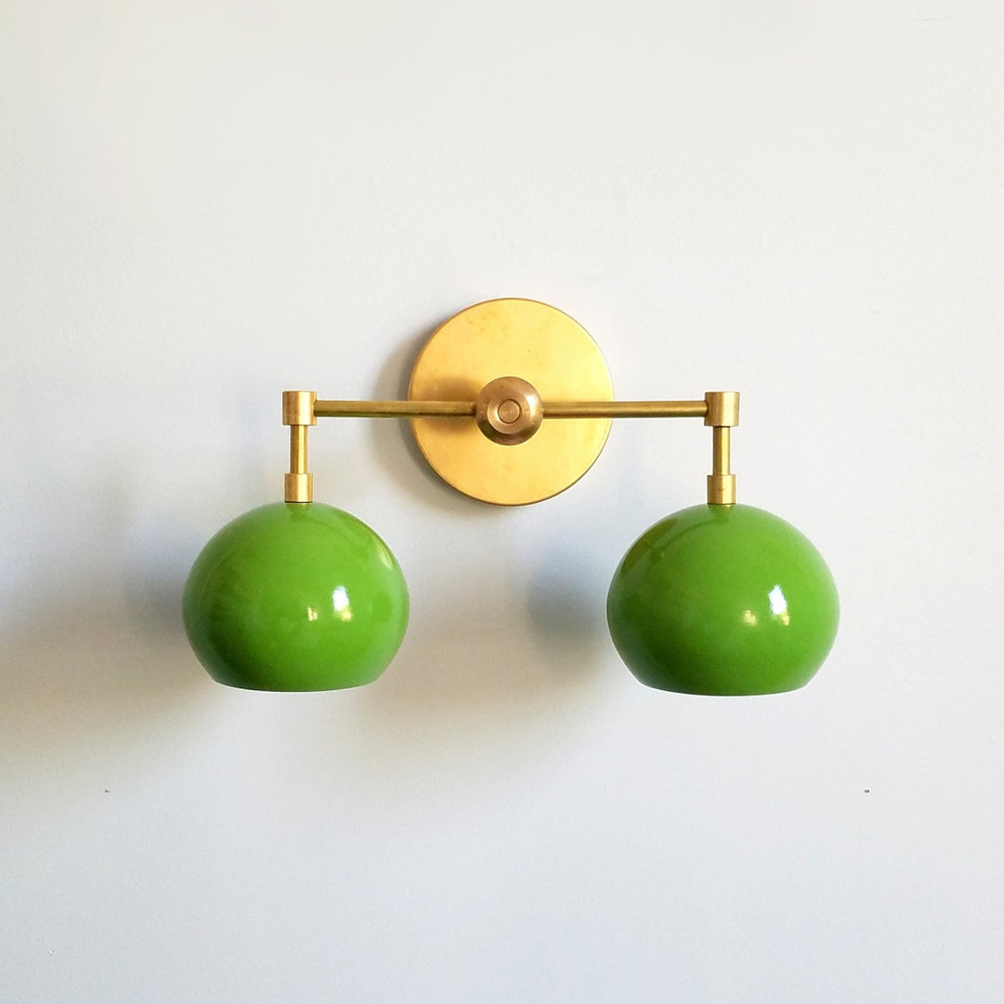 Spring Green Shades Loa Sconce - Double Bubble Pop Vanity Wall Light