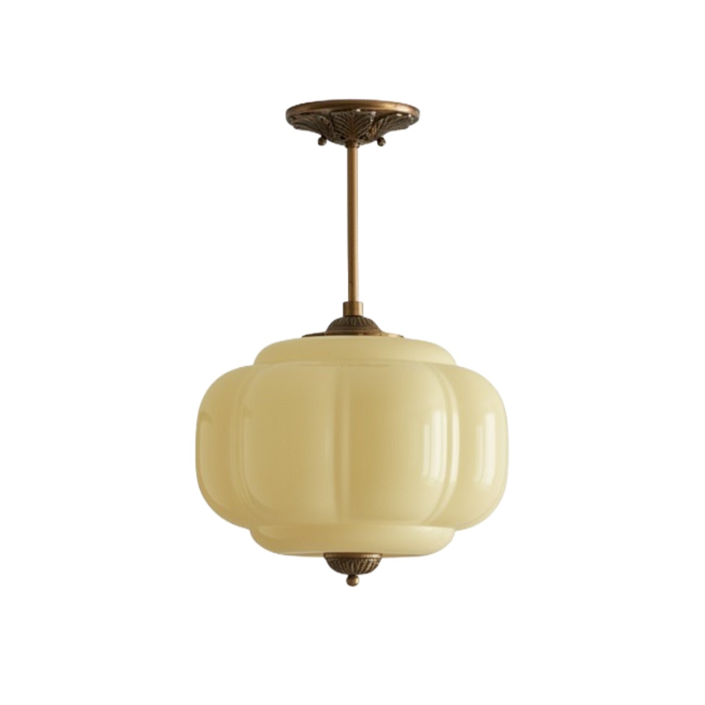 Eloise Vintage Glass Chandelier - Milk Glass Home Accent