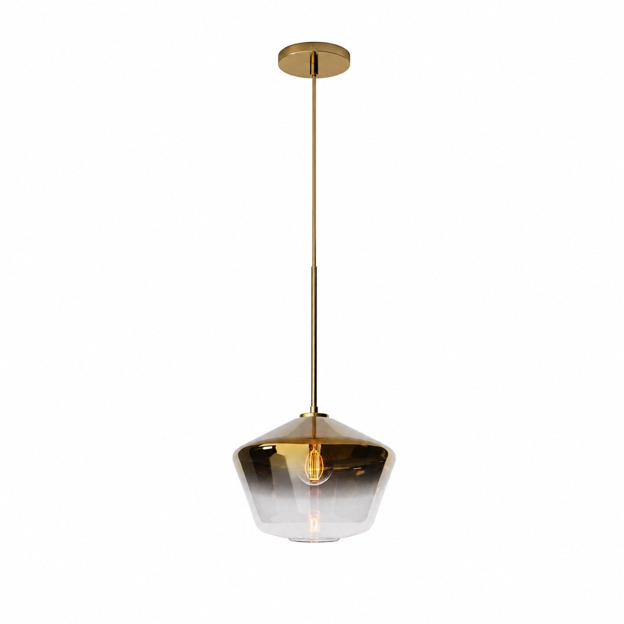 Merin Transparent Glass Sculpture Geometric Chandelier