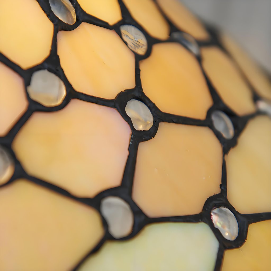 TF Pearl Stained Glass Table Lamp - Bedroom and Living Room Ambient Light