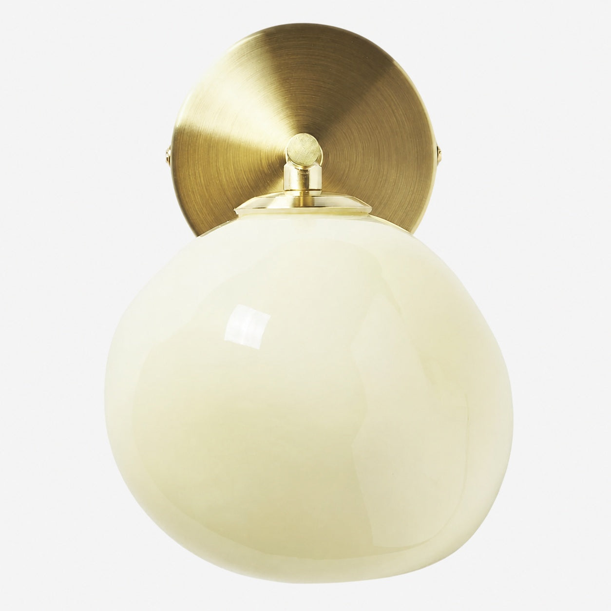 Orra Opal Glass Wall Sconce - Elegant Globe and Metal Sconce for Living Room and Bedroom