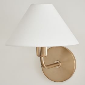 Diora Wall Sconce Light - Modern Brass Fixture with Elegant Shade