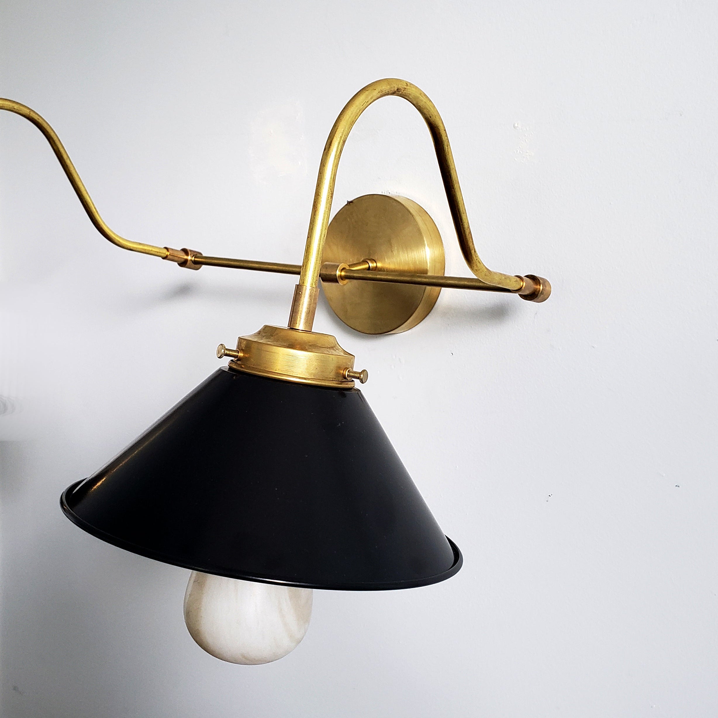 Various Colors Double Wall Sconce Light - Elegant Cone Shade