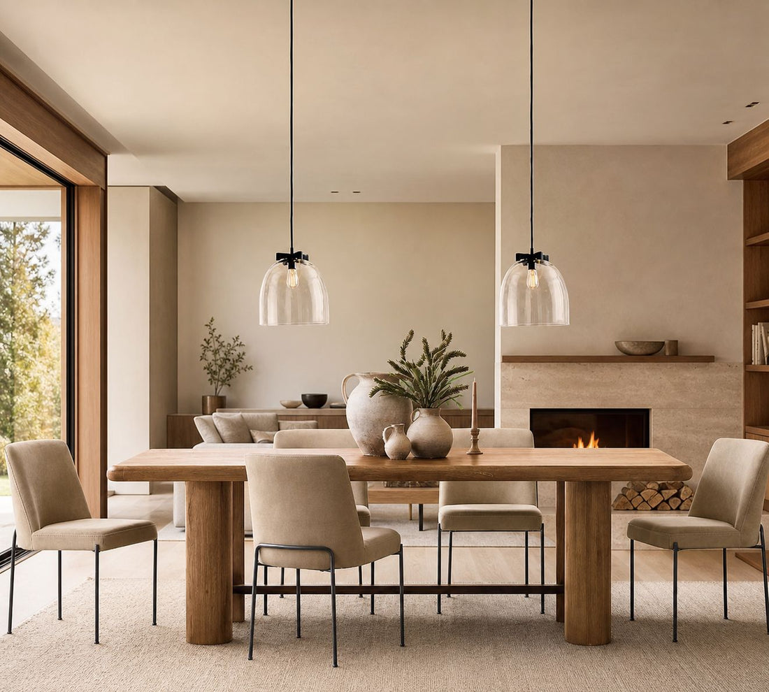 Auria Metal Brass Pendant Lighting - Vintage Finish with Glass Shade