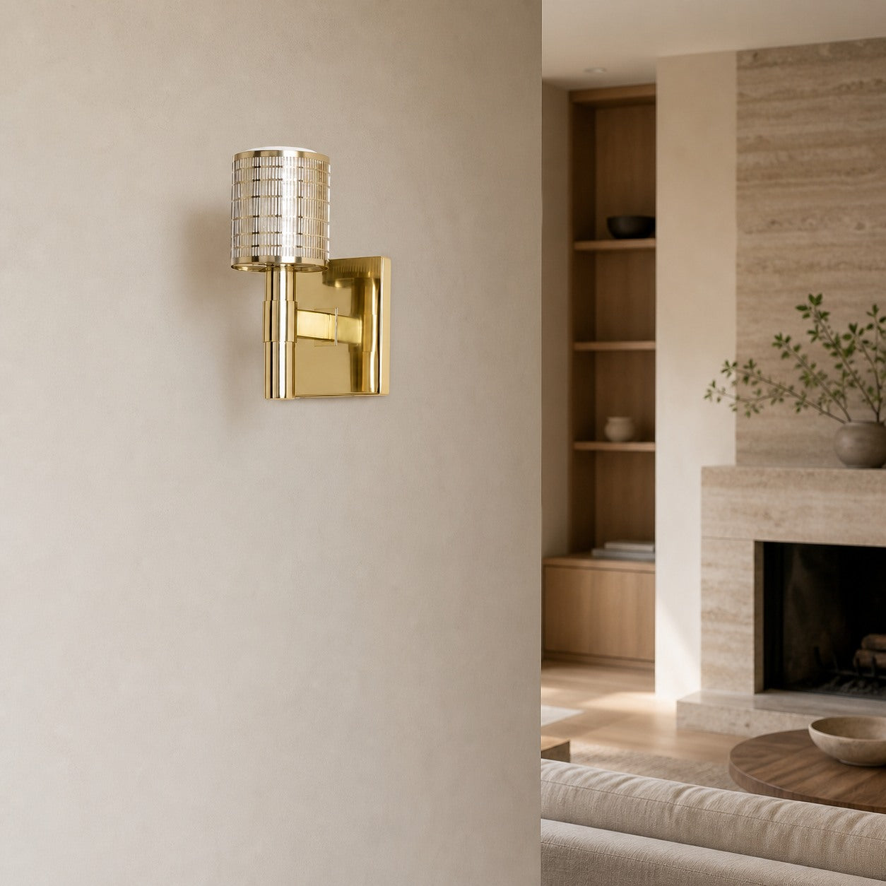 Galvia Modern Perforated Metal Sconce - Sleek Wall Light for Hallway & Bathroom