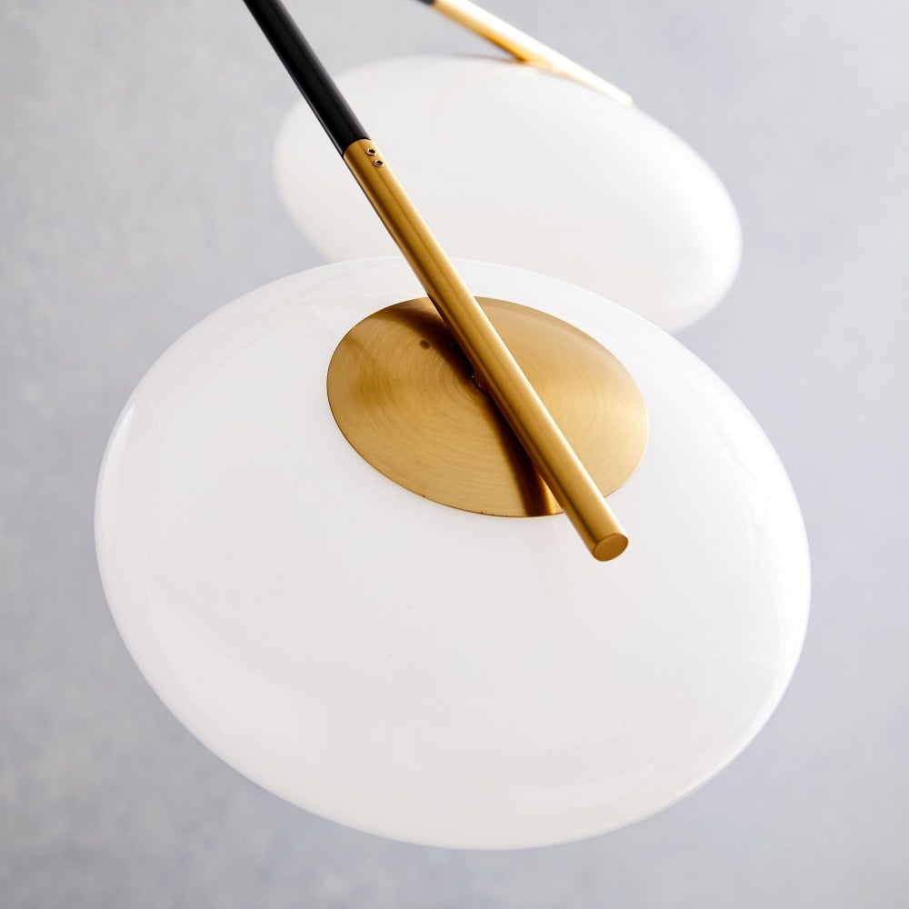 Brimush Flattened-Globe Pendant Lamp – Minimalist Architectural Form
