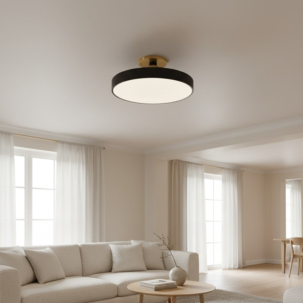 Ceilivon Ceiling Light Wide Diffuser Flush Mount Ceiling Light - Modern Style for Living Room