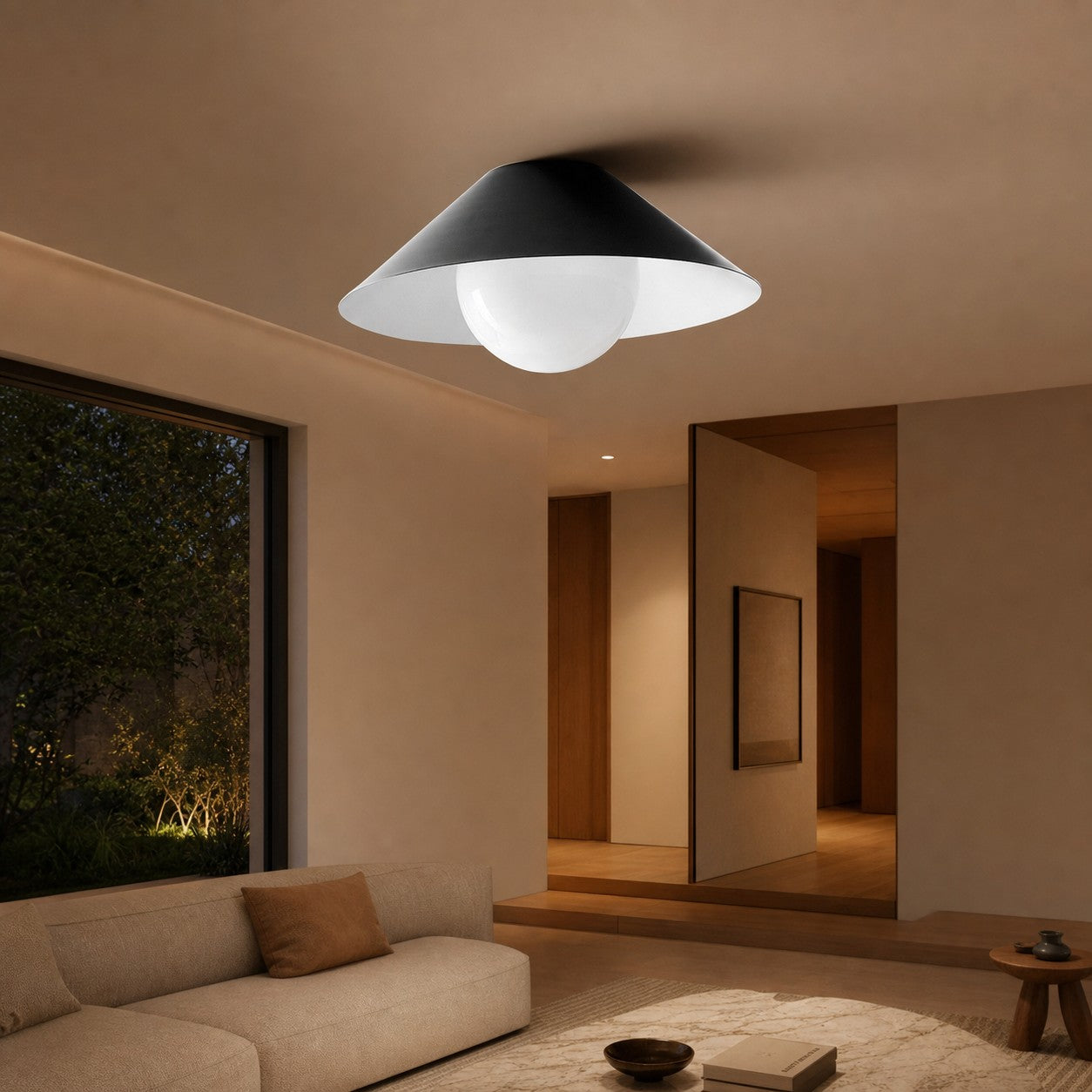 Brivana Semi-Flush Ceiling Light - Modern Home Lighting