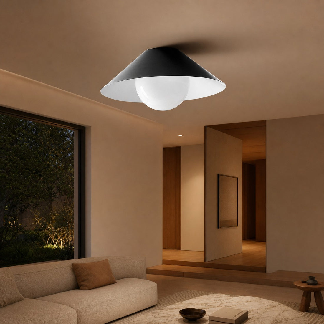Brivana Semi-Flush Ceiling Light - Modern Home Lighting