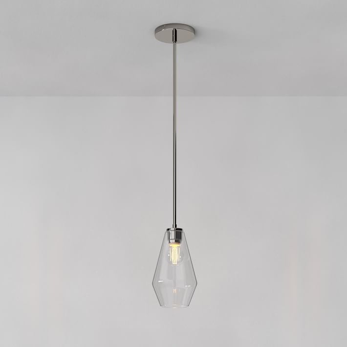 Merin Transparent Glass Sculpture Geometric Chandelier