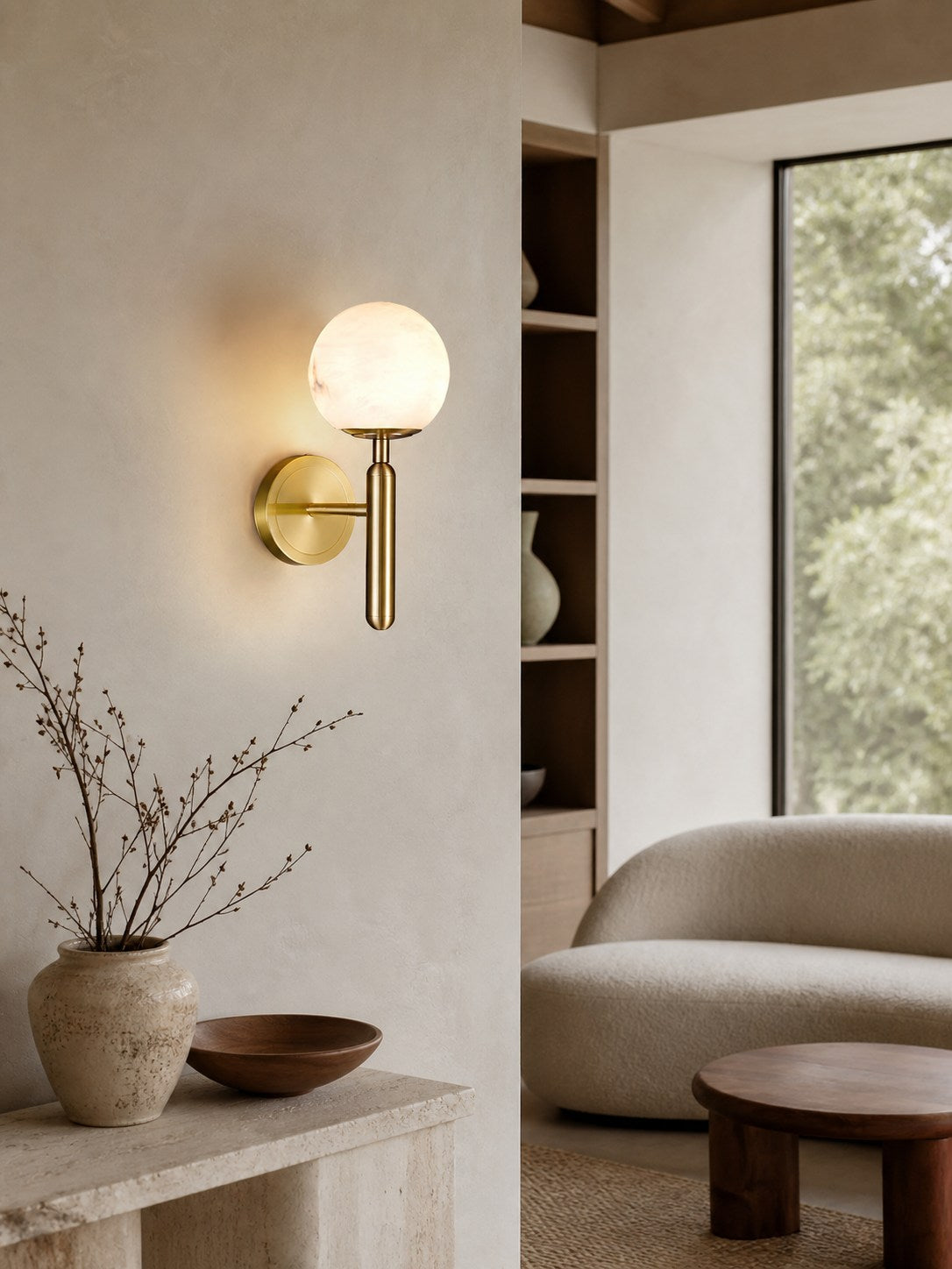 Mian Alabaster Wall Lamp