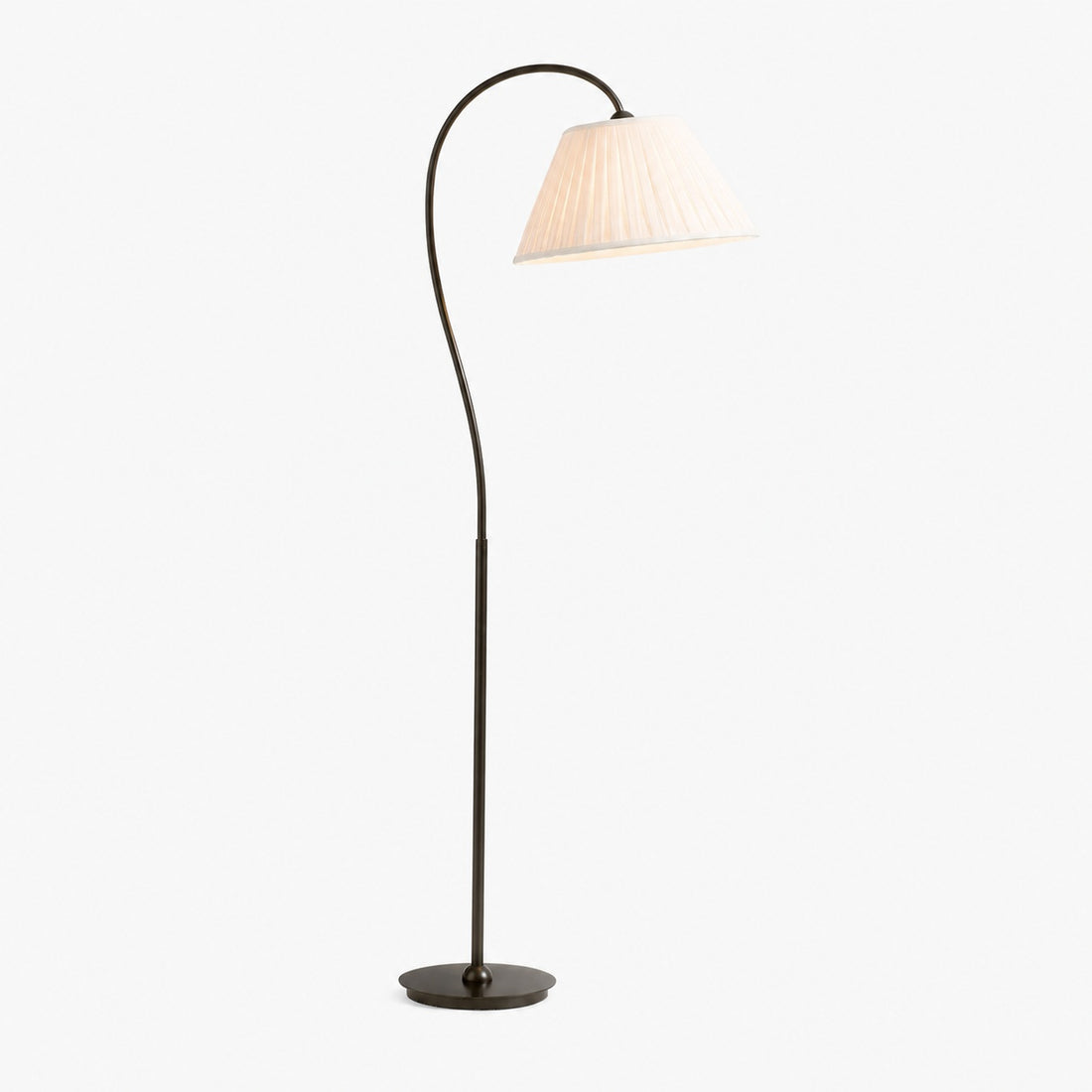 Luvora Pleated Shade Floor Lamp - Adjustable Linen Light in Farmhouse Style
