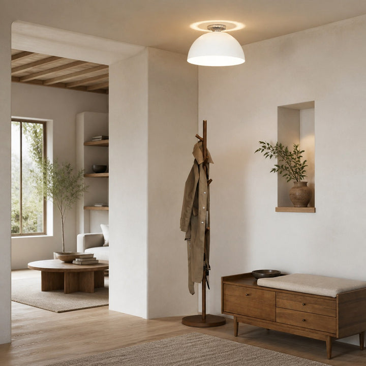 Parvion Modern Sculptural Flush-Mount Ceiling Light