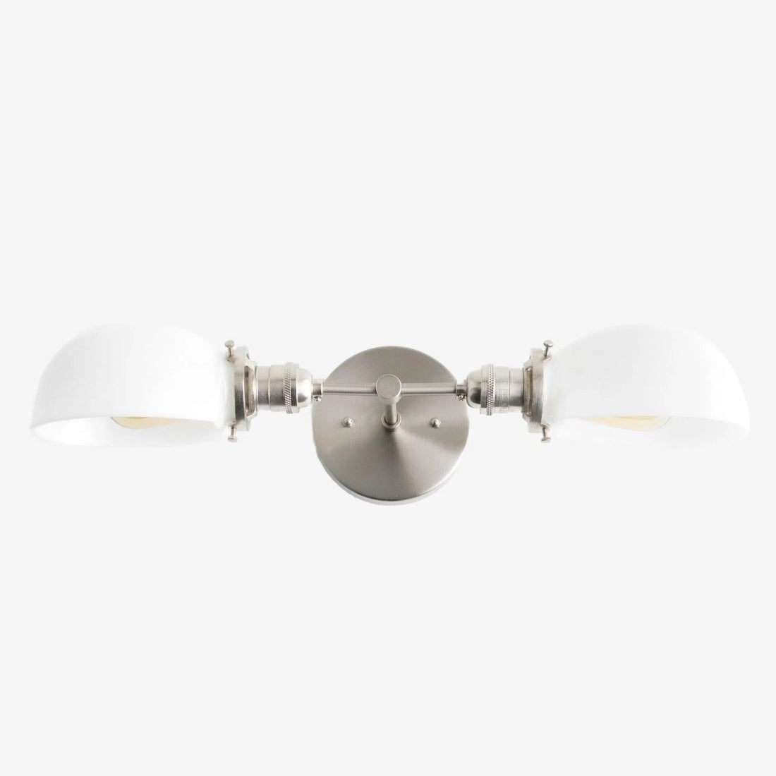 Luminara Luxury Opal Glass Dual Vanity Fixture – Multi Finish Wall Sconce for Mirror Lighting