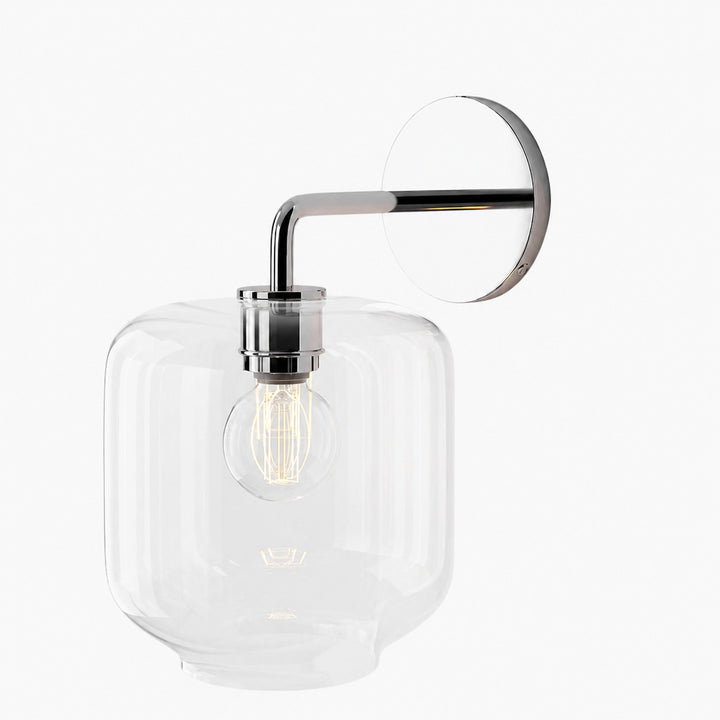 Lumivelle Pebble Sconce - Stylish Wall Light - Glass & Metal, Energy Efficient