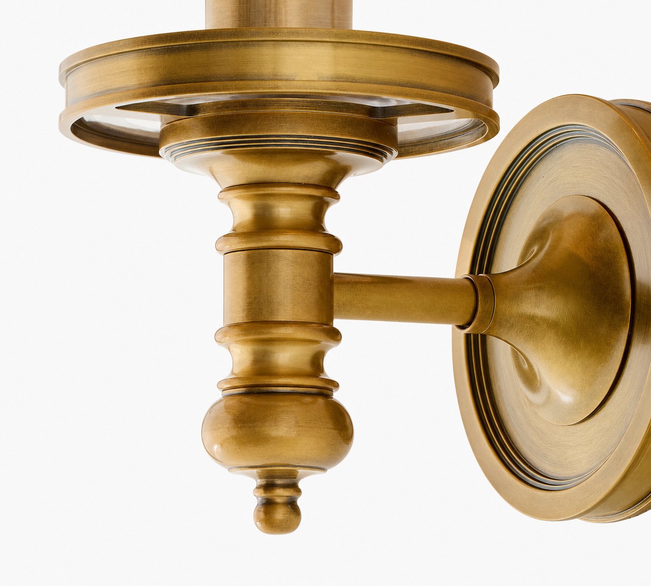 Driscoll Glass Cylinder Sconce - Classic Iron Wall Lamp with Clear Glass Shade