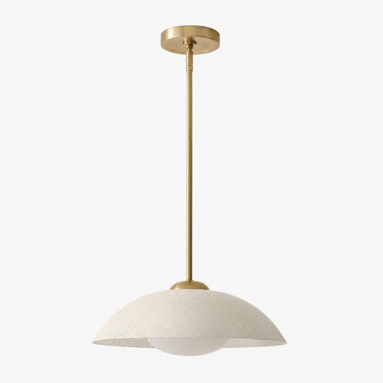 Elorina Pendant Light - Perforated Metal Shade, Champagne Bronze