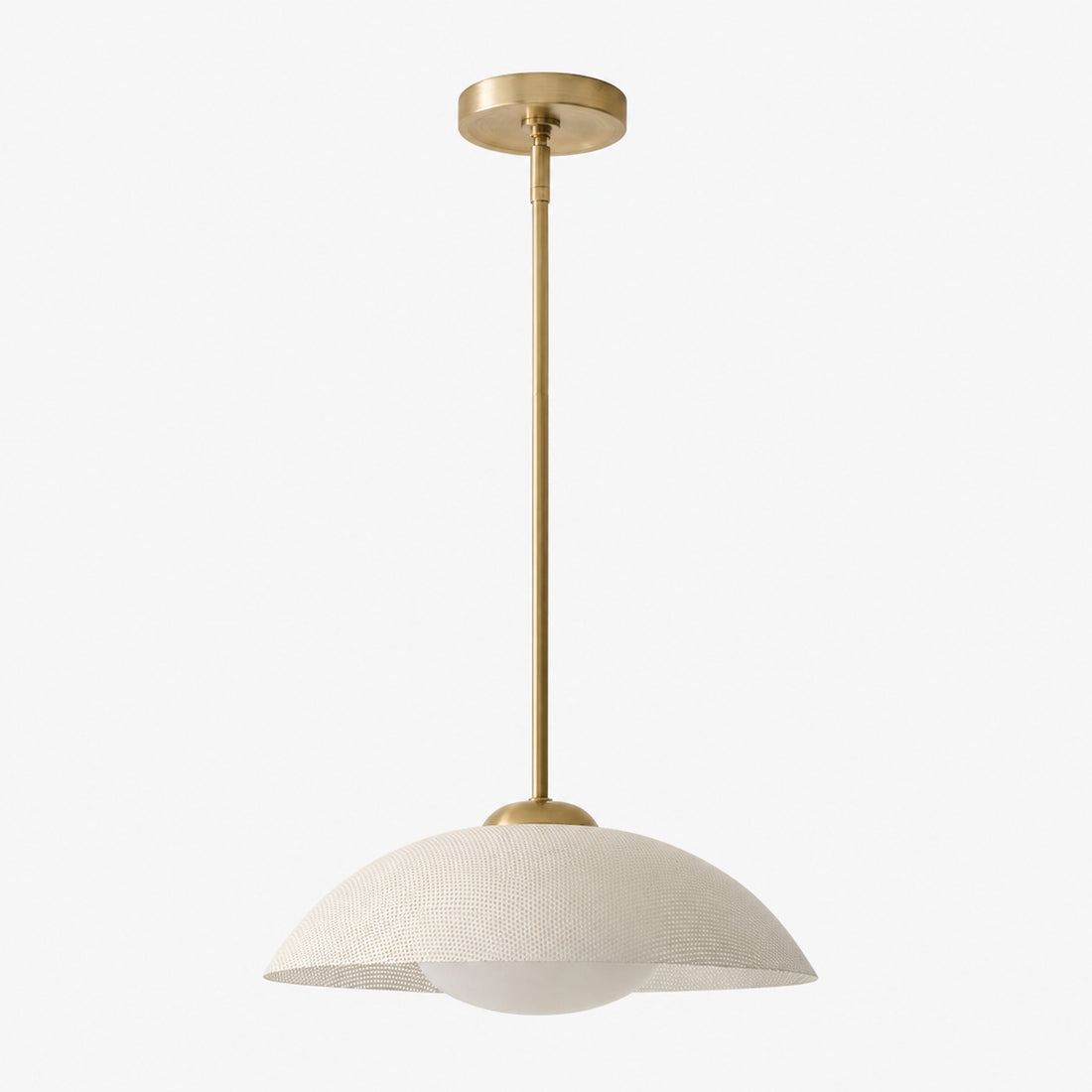 Elorina Pendant Light - Perforated Metal Shade, Champagne Bronze