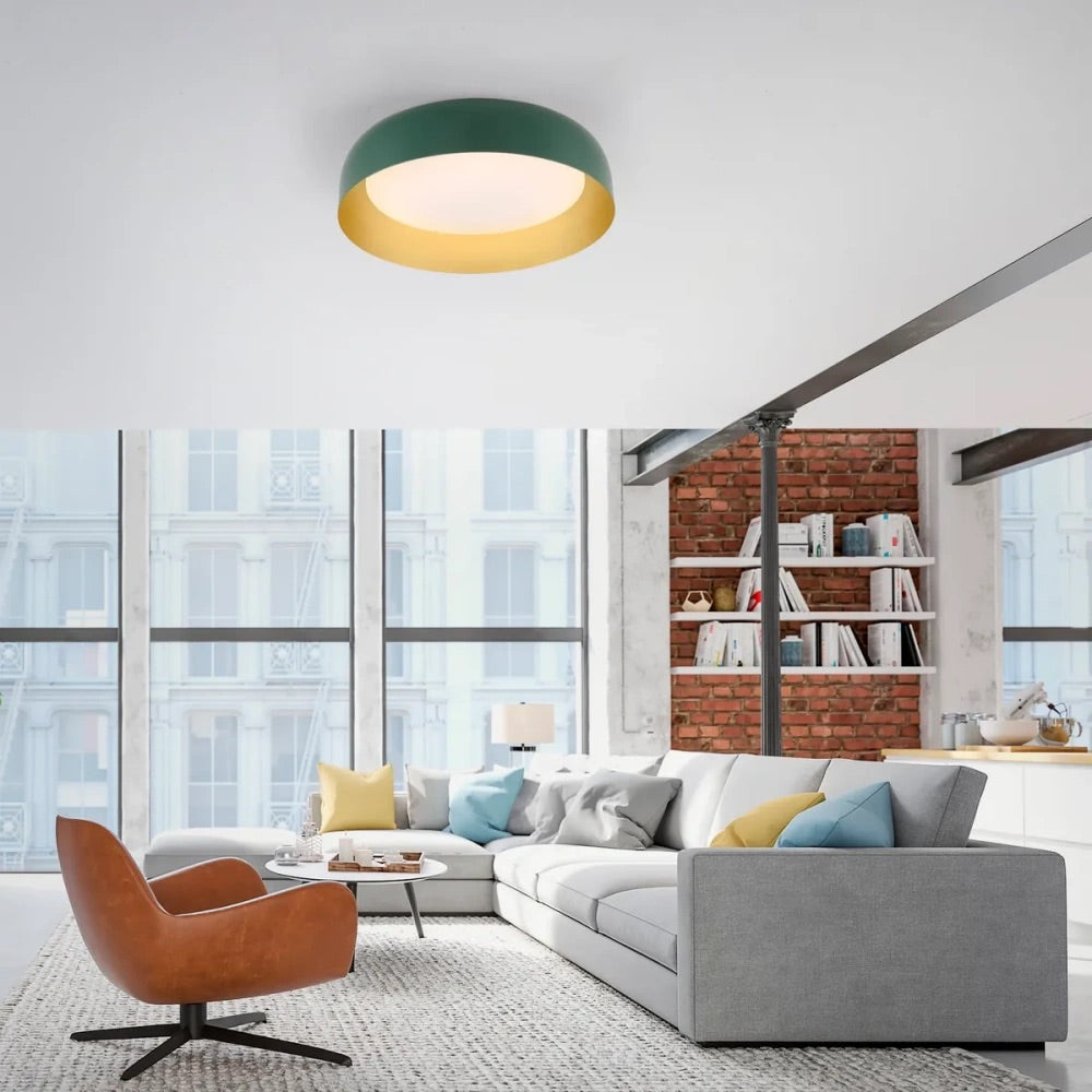 Nordic Macaron Metal Ceiling Light - Minimalist LED Dimmable