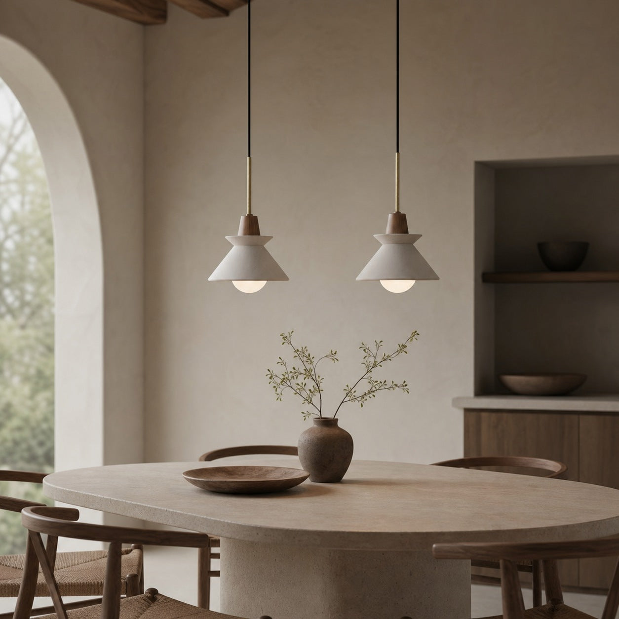 Halotaper Minimalist Tapered Pendant Lamp – Contemporary Decorative Lighting for Home