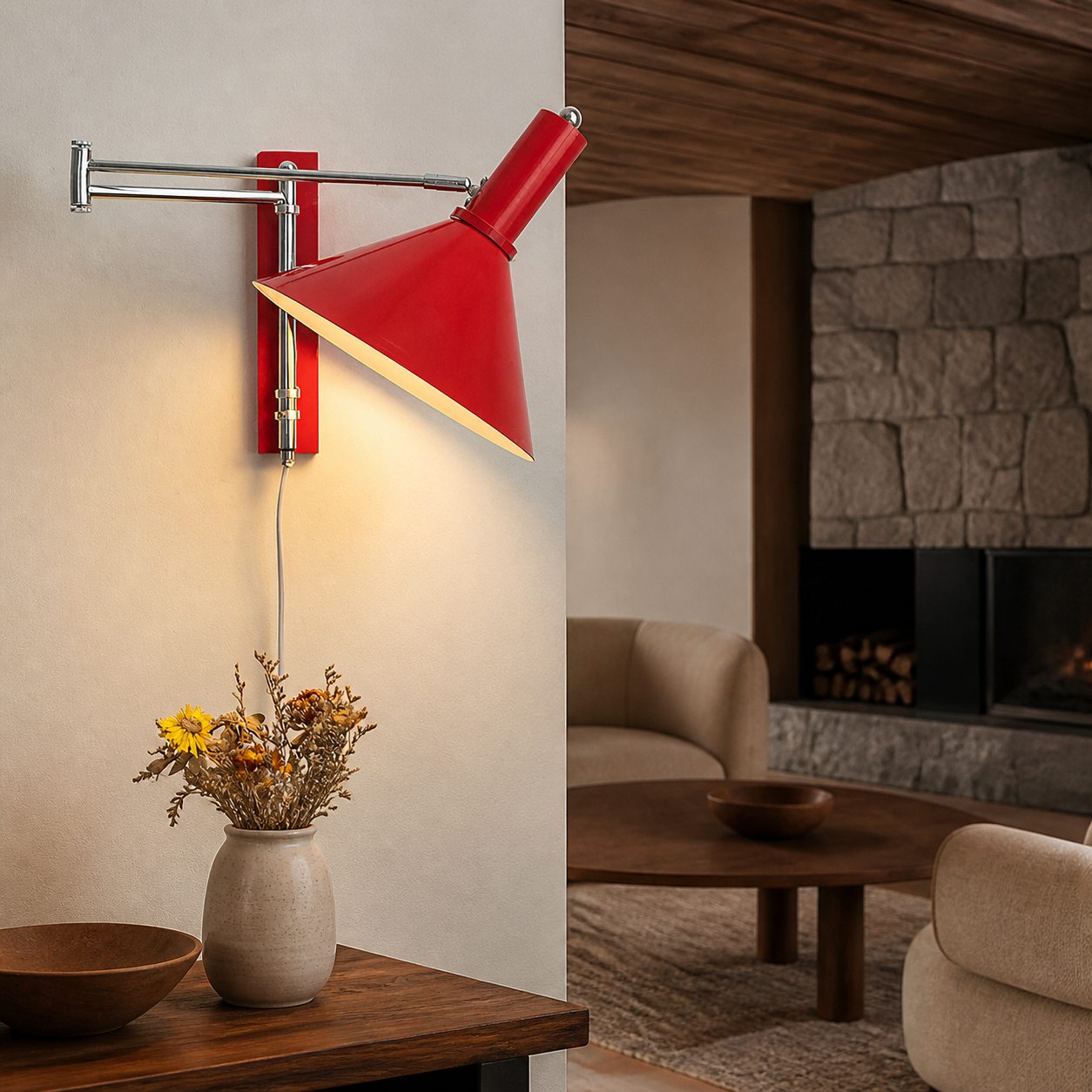 Bauhaus Simple Rotatable Stained Wall Light