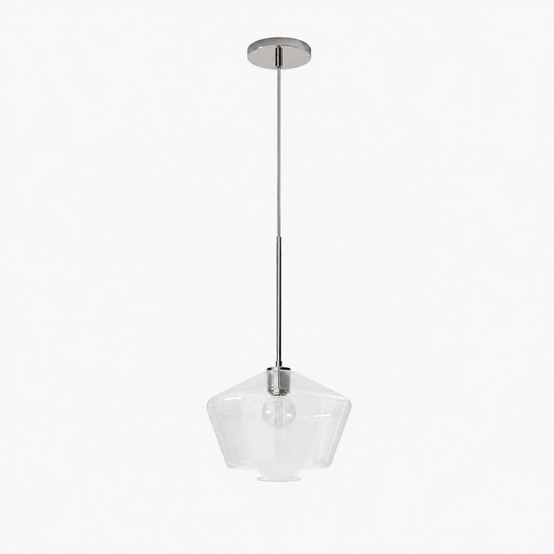Merin Transparent Glass Sculpture Geometric Chandelier