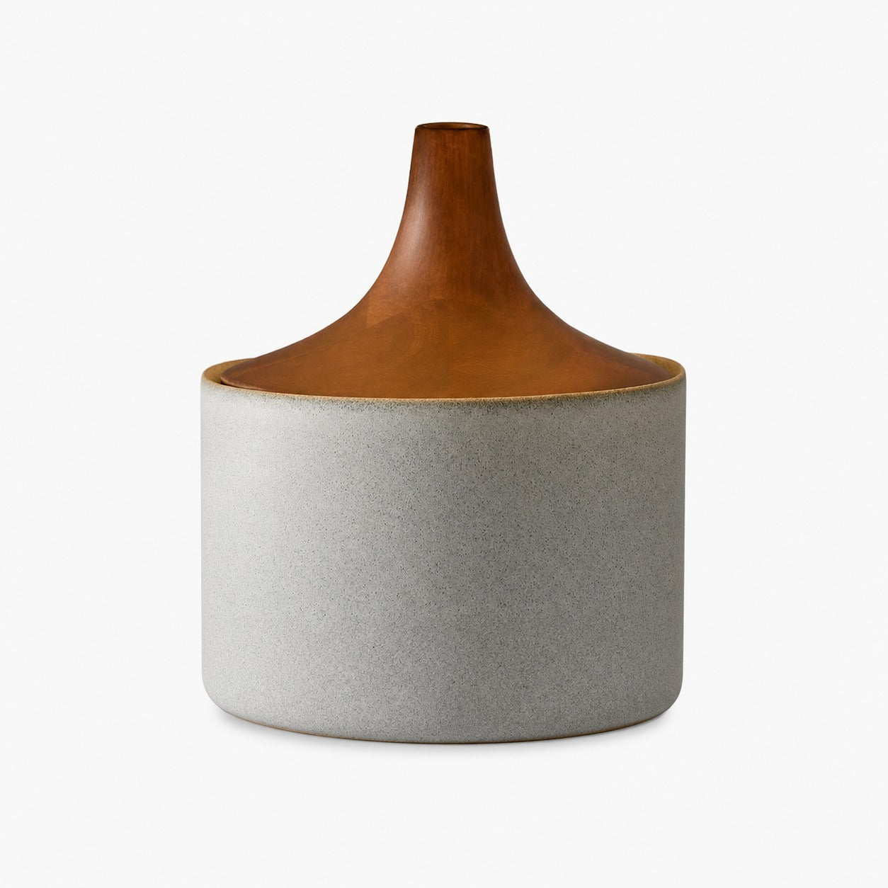 Avero Contemporary Table Lamp - Textured Cement Design for Living Room and Office