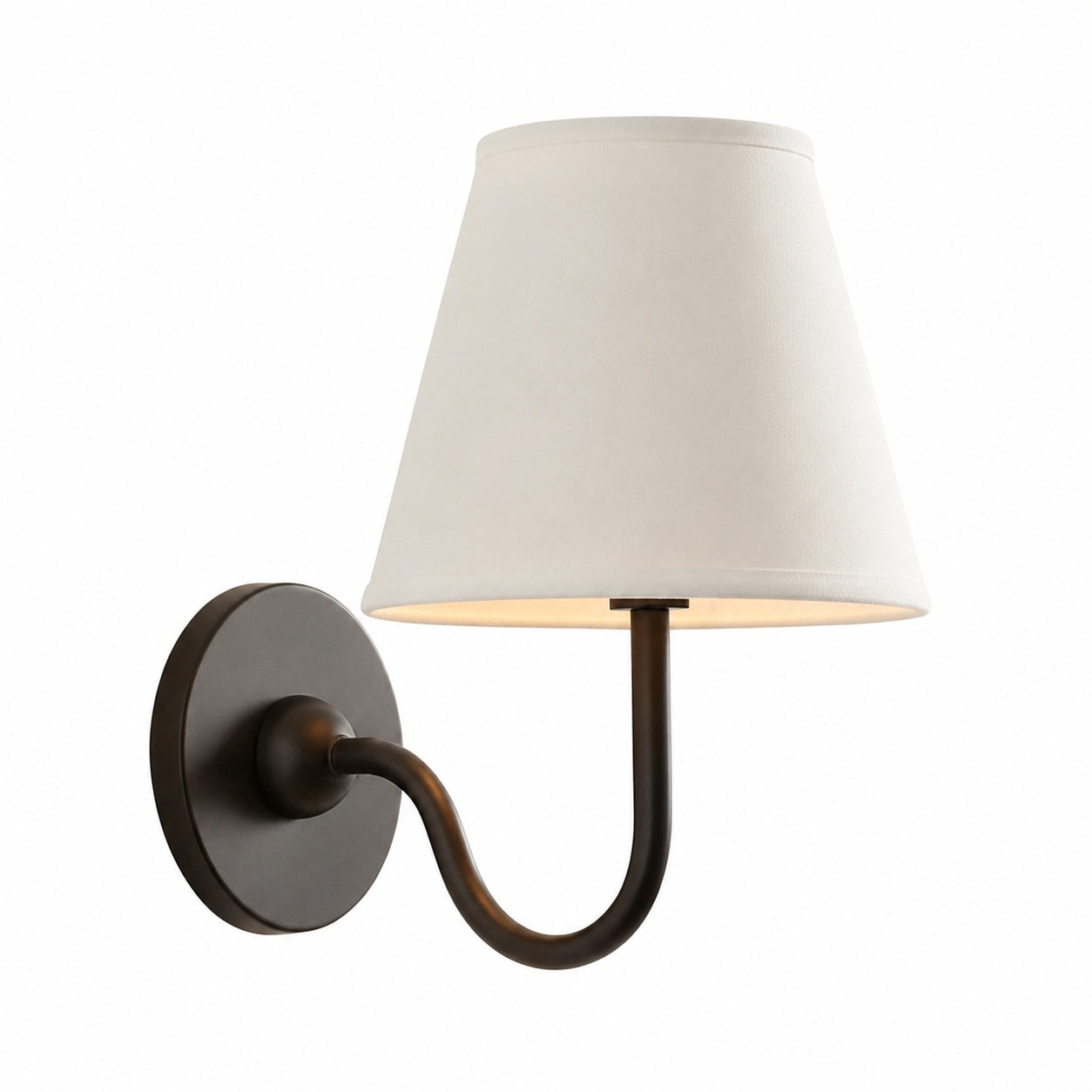 Luvora Vintage Pleated Shade Wall Lamp - Modern Brass Linen Wall Lighting