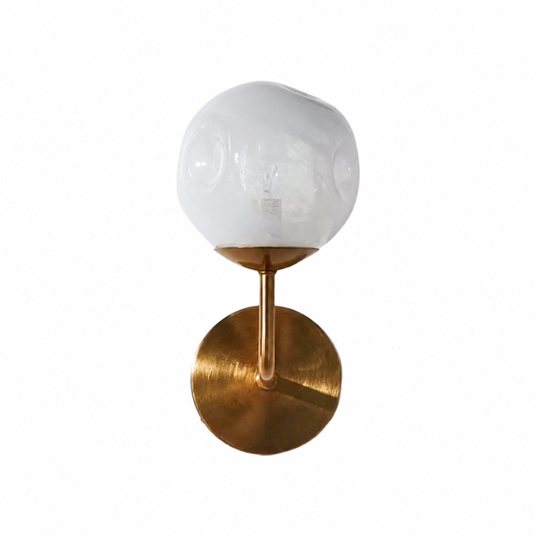 Modo Sculpted Glass Wall Sconce – Modern Diffused-Light Lamp for Entryways