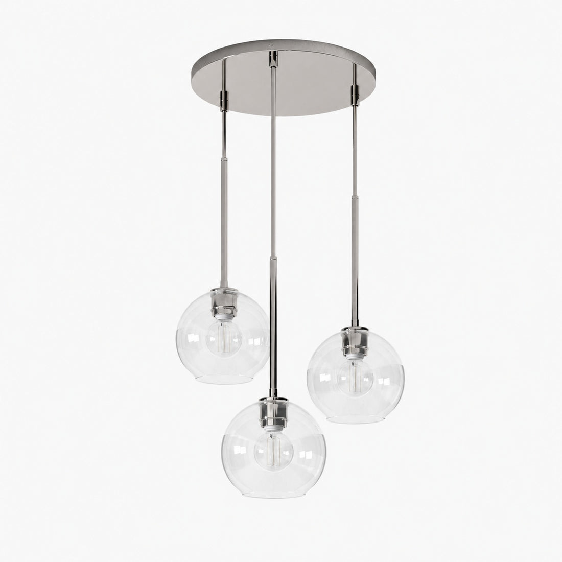 Selvion Minimalist Crystal Chandelier - Handcrafted Glass Sculptural Lighting Fixture
